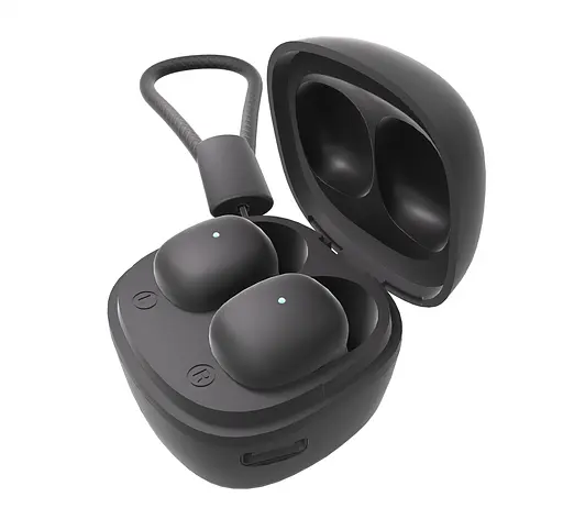 Беспроводные наушники Ergo BS-530 Twins Nano 2, BT5.3, 25mAh, 190mAh, 3h, Black UA UCRF - фото 6