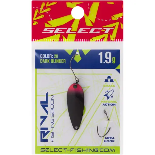Блесна Select Rival 1.9g 30mm #20 Dark Blinker - фото 2