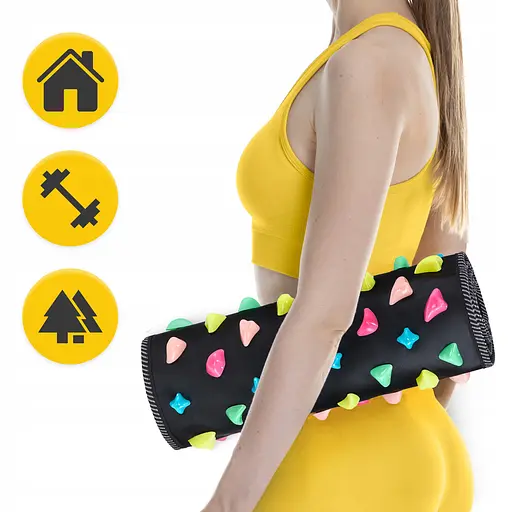 Коврик ортопедический 4FIZJO 120 x 35 см с камнями для массажа ног Black (P-5905973403160) - фото 9