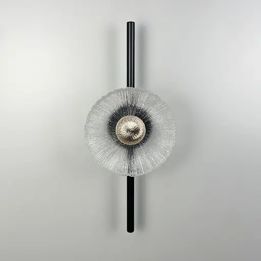 Елегантне декоративне бра з імітацією квітки Арт. B 058/1 BK Line F - фото 6