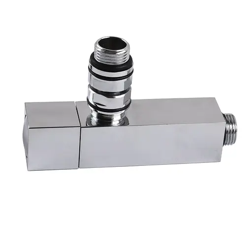 Набір кран напівоборотний кутовий з американкою Solomon Lux 1/2″ Cube chrom 8888 (2шт.) 000021913 - фото 6