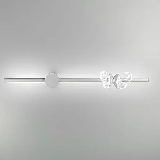 Бра у білому корпусі з метеликом справа Line F WC 18 WT R - фото 1