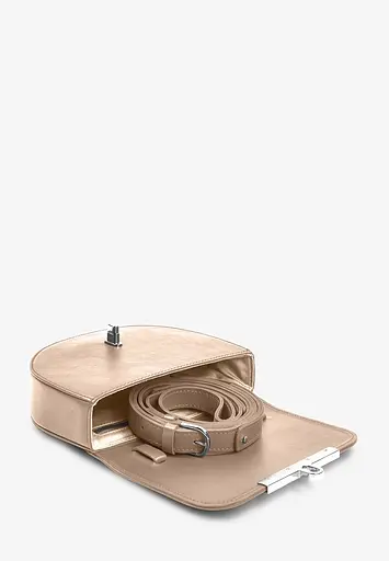 Женская кожаная сумка поясная-кроссбоди Bridget светло-бежевый - фото 9