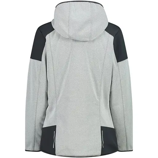 Куртка CMP Women's Jacquard Softshell Jacket Grey/Black XS (1097-33A2136-25XP 36) - фото 3