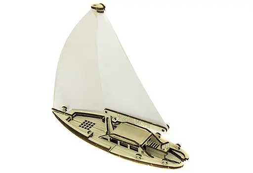 Дерев'яний конструктор Елітна Яхта 51 деталь - фото 6