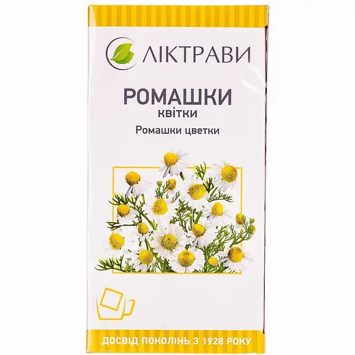 Фіточай Ліктрави Ромашка 1.3 г 40 фільтр-пакетів - фото 1