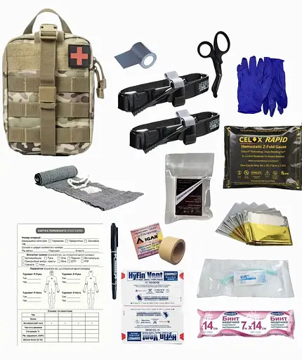 Аптечка укомплектованная №4 Rescue Ready в подсумке с быстрым сбросом - фото 1