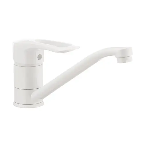 Змішувач для кухні Haiba Hansberg 004 white HB0182 Білий матовий - фото 1