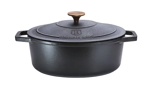 Каструля чавунна 5,56 л Berlinger Haus Black Rose Collection (BH-6518) - фото 1
