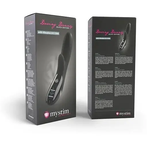 Вибратор-кролик с электростимуляцией Mystim Daring Danny eStim Black миостимулятор - фото 8