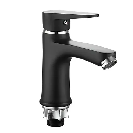 Змішувач для умивальника Mixxus Elvis 001 MI6577 Чорний матовий - фото 1