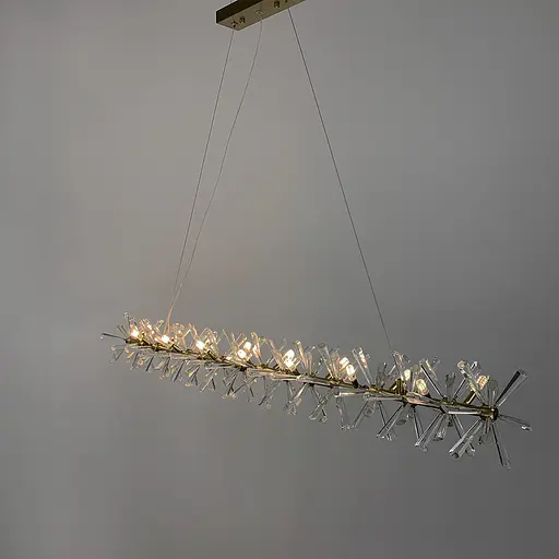 Удлиненная дизайнерская люстра с кристаллами Line.F NO 4-1000L - фото 10