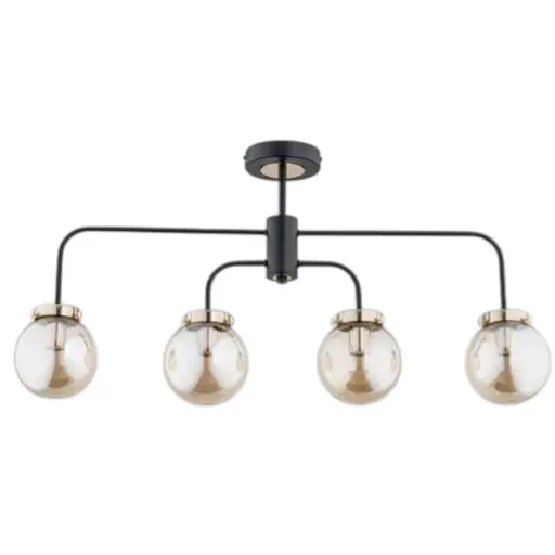 Люстра стельова лофт ALFA Linio Black Kula 25504 - фото 1