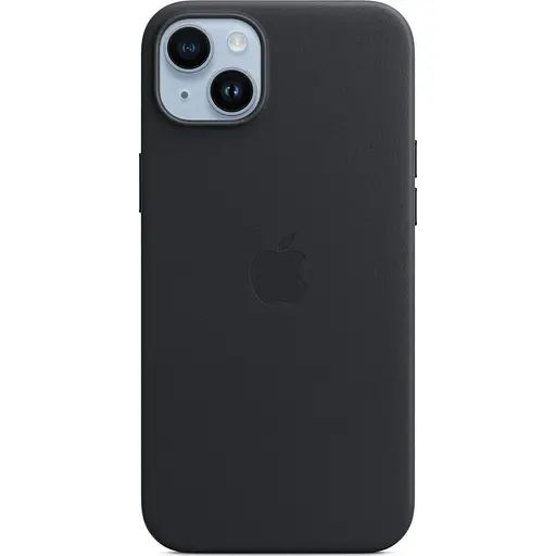 Оригинальный кожаный чехол Apple Leather Case MagSafe для iPhone 14 Plus (6.7") Black MPP93ZE/A - фото 9