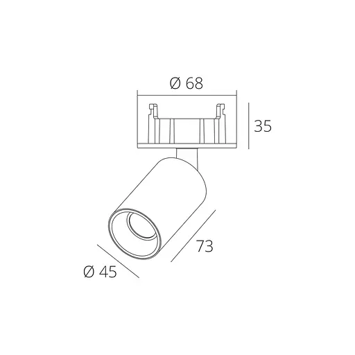 Точечный светильник RSL74077 7W WH+BK 4000K - фото 2