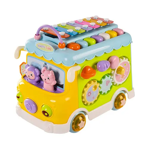 Ксилофон-сортер "Автобус" YL1033A вкладиші, їздить - фото 2