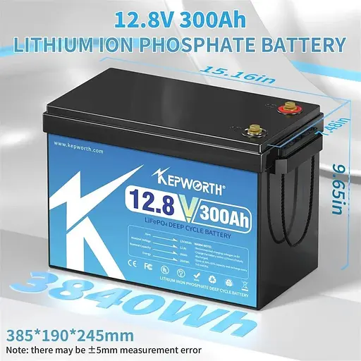 Аккумулятор Kepworth LiFePO4 12V 12.8V/300Ah/3840Wh (KW-12-300) [125495] - фото 7