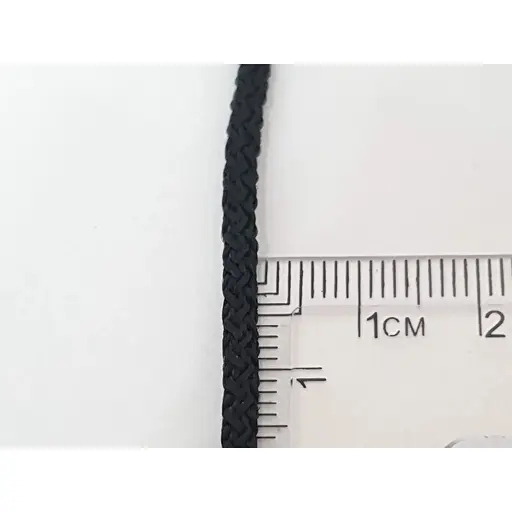 Ювелірний шнурок з текстилю Малина з срібним вставками. 301/Р 40 - фото 4