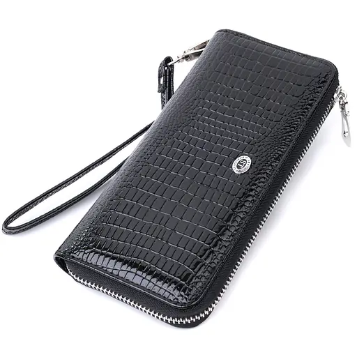 Жіночий шкіряний гаманець ST Leather 18х9х2 см acs0029396 - фото 1