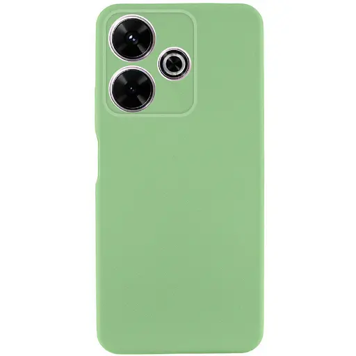 Чохол Getman TPU Liquid Silk Full Camera для Xiaomi Redmi 13 4G/Poco M6 4G Зелений/Pistachio