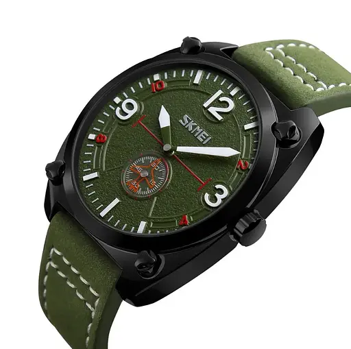 Мужские классические часы Skmei 9155 зеленый