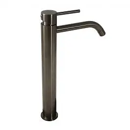 Смеситель для раковины высокий Paffoni Light без донного клапана black nickel brushed LIG081NKNSP, Никель - фото 2