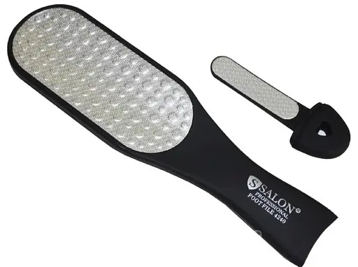 Тертка для п'ят Salon Professional Footfile 4240 лазерна професійна двостороння пемза для педикюру - фото 1