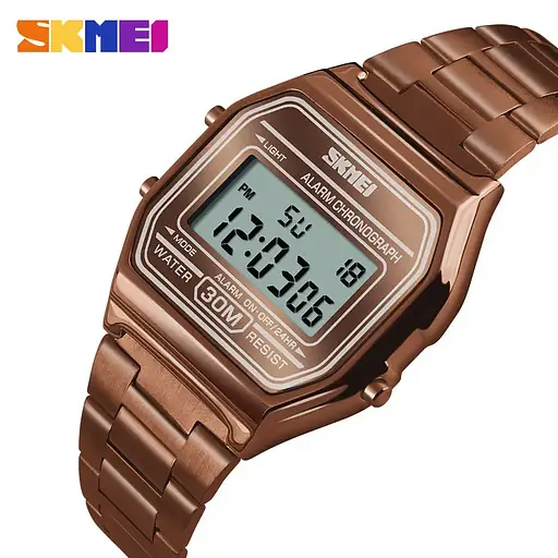 Наручний чоловічий годинник Skmei 1123 Коричневий - фото 3