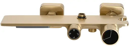 Душова система Rea Helix brushed gold з виливом REA-P6621, Золотий - фото 7