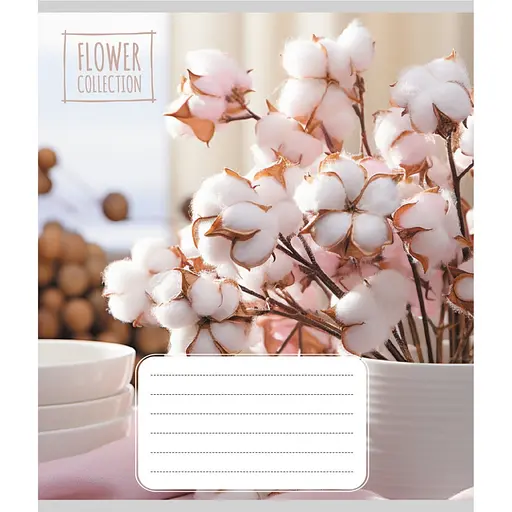 Зошит загальний "Квіткова композиція" Leader 048-600186L-1 в лінію, 48 аркушів (959060) - фото 1