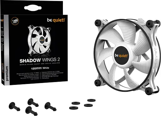 Вентилятор Be quiet! Shadow Wings 2 120mm White (BL088) - фото 3
