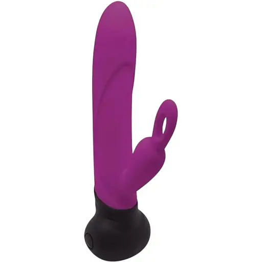 Вибратор с вращением ствола Adrien Lastic Mini Bonnie с петелькой для пальчика