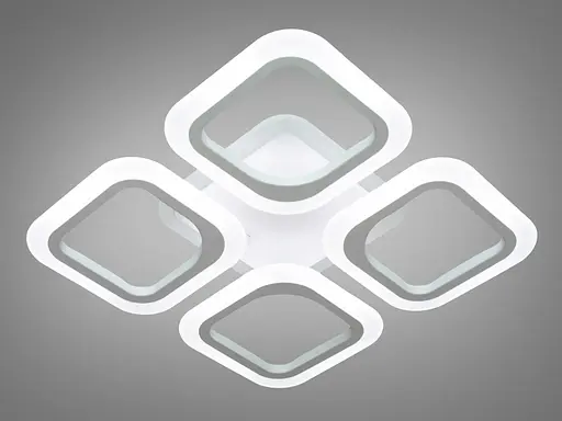 Світлодіодна дитяча люстра з пультом, 50Вт, біла люстра нічник - фото 2