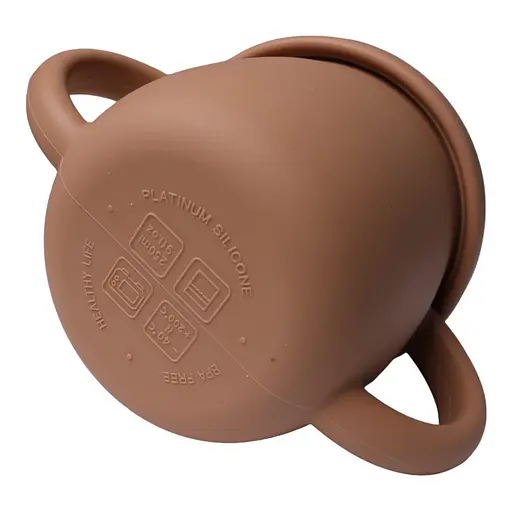 Поїльник силіконовий непроливайка oldbro 150ml brown - фото 2