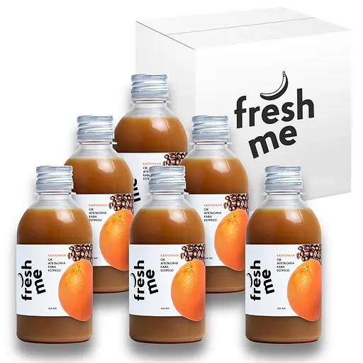 Капуоранж FreshMe Сок апельсина+Кофе эспрессо 250 мл х 6 шт - фото 1