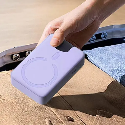 Портативний ЗП Power Bank Baseus Magnetic Mini OS 20W c БЗП 10000 mAh (PPCX110105) Purple - фото 5