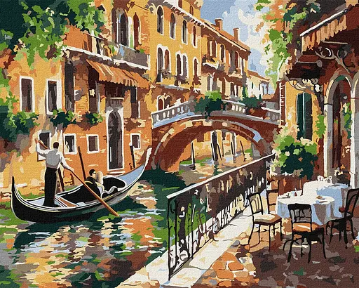 Набір для розпису по номерах Венеційський спокій, 40x50 см