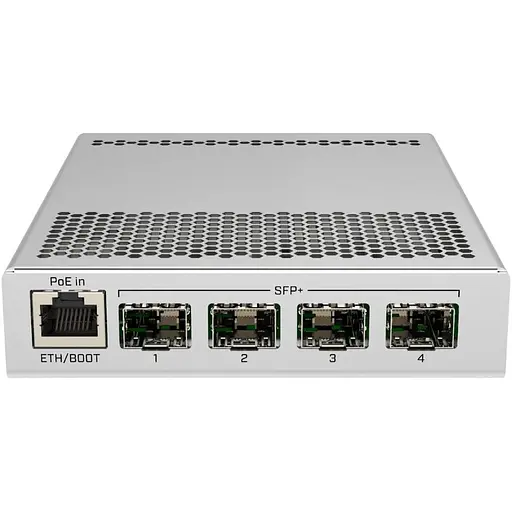 Комутатор Mikrotik CRS305-1G-4S+IN, 4x SFP+ ports, 1x Gigabit Ethernet, металевий enclosure