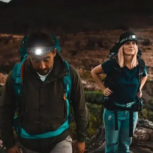 Налобный аккумуляторный фонарь Naturehike TD-02 NH00T002-D Оранжево-серый - фото 4