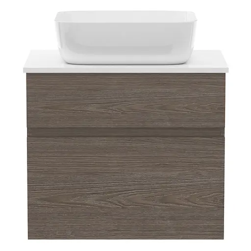 Тумба підвісна Imprese Blatna L з умивальником 70 см деревина f32708Dr Венге - фото 3