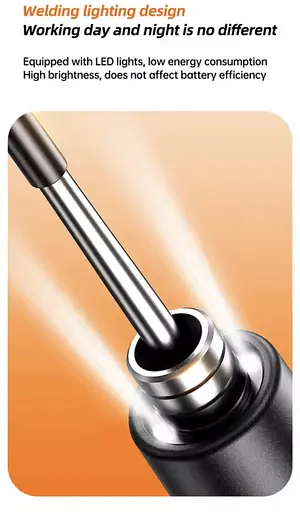 Портативний USB/бездротовий паяльний набір з регульованою температурою чорний - фото 8