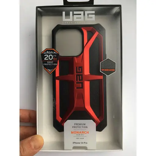 Оригинальный противоударный чехол UAG Monarch для iPhone 13 Pro (6.1") Crimson 113151119494 - фото 6