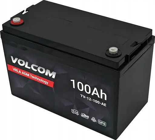 Аккумулятор AGM Volcom 12V 100 Ah VRLA - фото 3