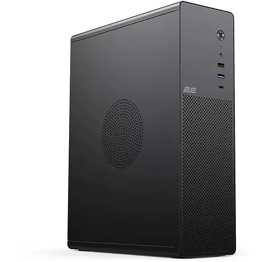 Корпус 2E Credo Slim (V90B), черный, 400 Вт, Mini Tower, для Micro ATX/Mini ITX, 1xType-C/1xUSB 3.0/1xUSB 2.0, макс. CPU - - фото 1