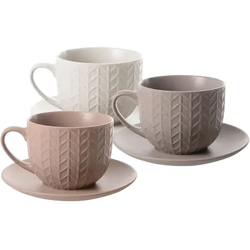 Чайний сервіз Limited Edition Nullah з порцеляни на 6 персон 12 предметів 300 мл (RX-N231817D)