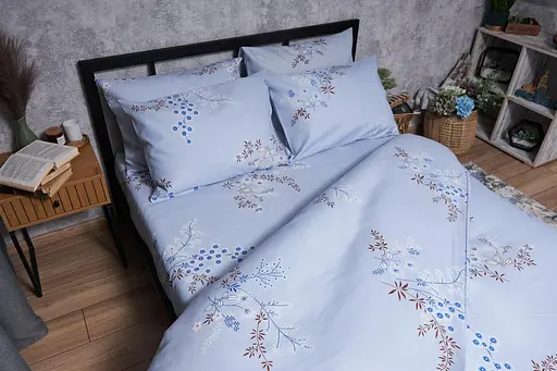 Комплект постельного белья Moon&Star Микросатин Premium Lavender Bliss полуторный евро 160х220 наволочки 2х70х70 - фото 3