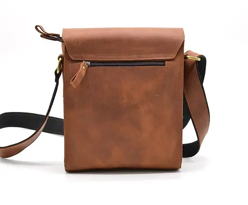 Чоловіча шкіряна сумка через плече TARWA 26х22х6 см sum0025869 - фото 7