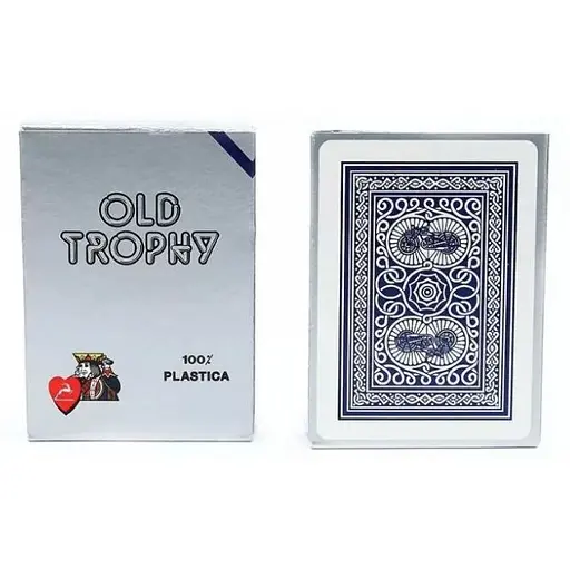 Карти гральні Modiano Old Trophy Moto 100% Plastic (blue) (00460)