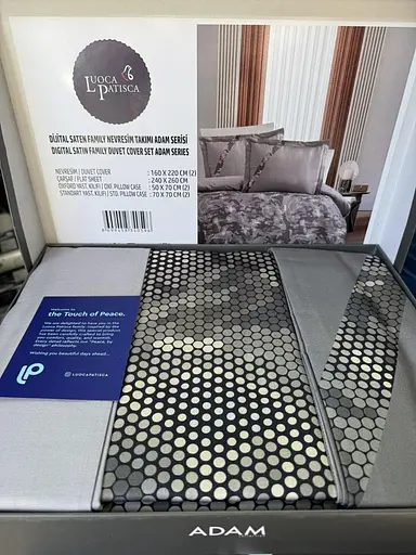 Постільна білизна Sauvage Grey Сатин Luoca Patisca pbe0050993 - фото 2