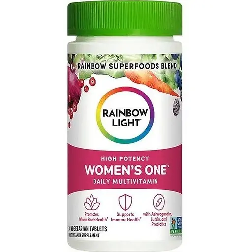 Набор: мультивитамины для женщин Rainbow Light Women's One 30 вегетарианских таблеток + мультивитамины для мужчин Rainbow Light  Men's One 30 вегетарианских таблеток - фото 2